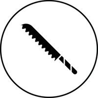 un pan cuchillo vector icono