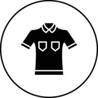 icono de vector de camisa de polo