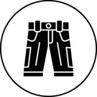 icono de vector de pantalones cortos