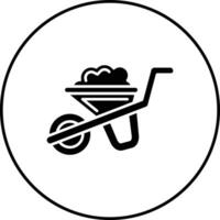 Wheelbarrow Vector Icon