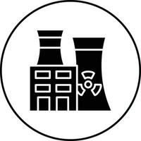 Nuclear Plant Vector Icon