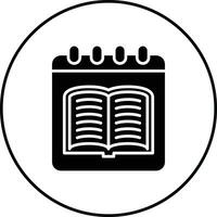 Library Calendar Vector Icon