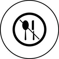 No Eating Vector Icon