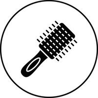 icono de vector de cepillo de pelo