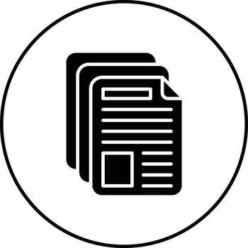icono de vector de documentos