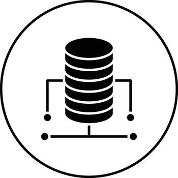 icono de vector de base de datos
