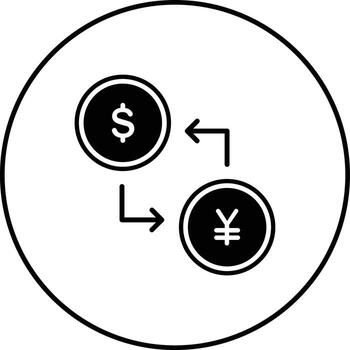 icono de vector de conversión