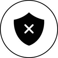 Shield Fail Vector Icon