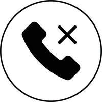 Call Missed Vector Icon