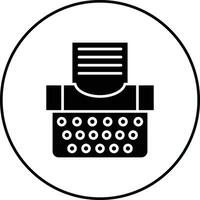 Typewriter Vector Icon