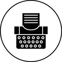 Typewriter Vector Icon