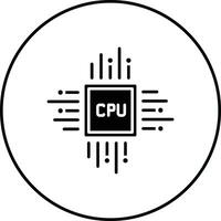 UPC procesador vector icono