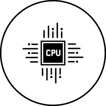 CPU Processor Vector Icon