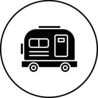 House on Wheels Vector Icon