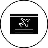 Flight Information Vector Icon