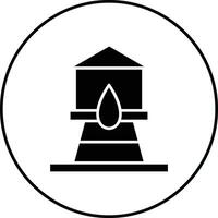 icono de vector de torre de agua