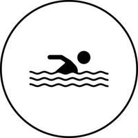 icono de vector de natación