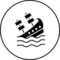 Shipwreck Vector Icon