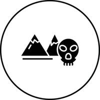 Skull Island Vector Icon