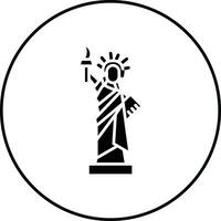 estatua de libertad vector icono
