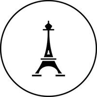 icono de vector de torre eiffel