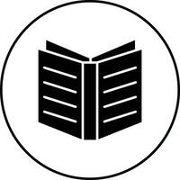 Open Book Vector Icon