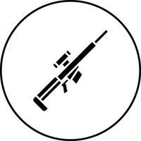 icono de vector de rifle de francotirador