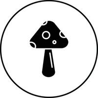 Spring Mushroom Vector Icon