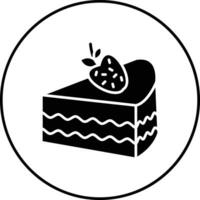 Strawaberry Cake Vector Icon