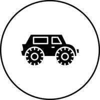 Bigfoot Car Vector Icon