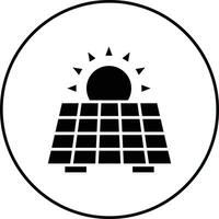 icono de vector de panel solar