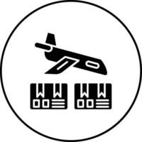 Airplane Delivery Vector Icon