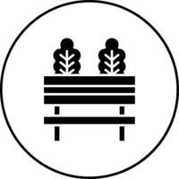 Autumn Bench Vector Icon