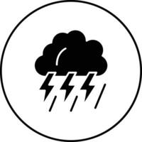 Thunderstorm Vector Icon