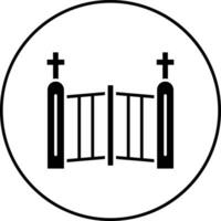 Cementery Gate Vector Icon