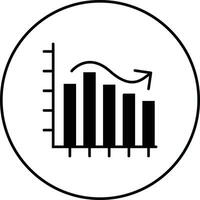 Bell Shaped Graph Vector Icon