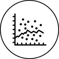 Scatter Graph Vector Icon