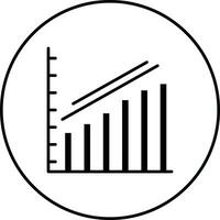 Escalating Bar Graph Vector Icon