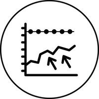 Multiple Trend Chart Vector Icon