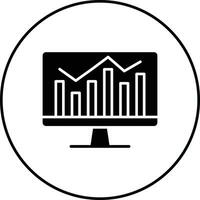 Upward Trend in Graph Vector Icon