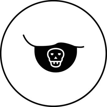 icono de vector de parche en el ojo