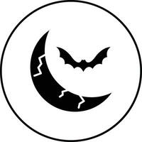 icono de vector de luna de halloween