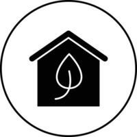 Eco House Vector Icon