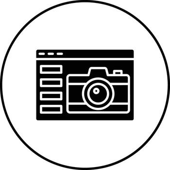 Camera Website Vector Icon