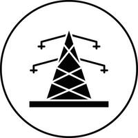 icono de vector de torre eléctrica