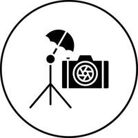 Umbrella Camera Vector Icon