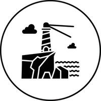 Lighthouse Landscape Vector Icon