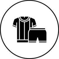 icono de vector de ropa deportiva