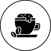 café latté vector icono