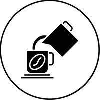 Pour Coffee Vector Icon